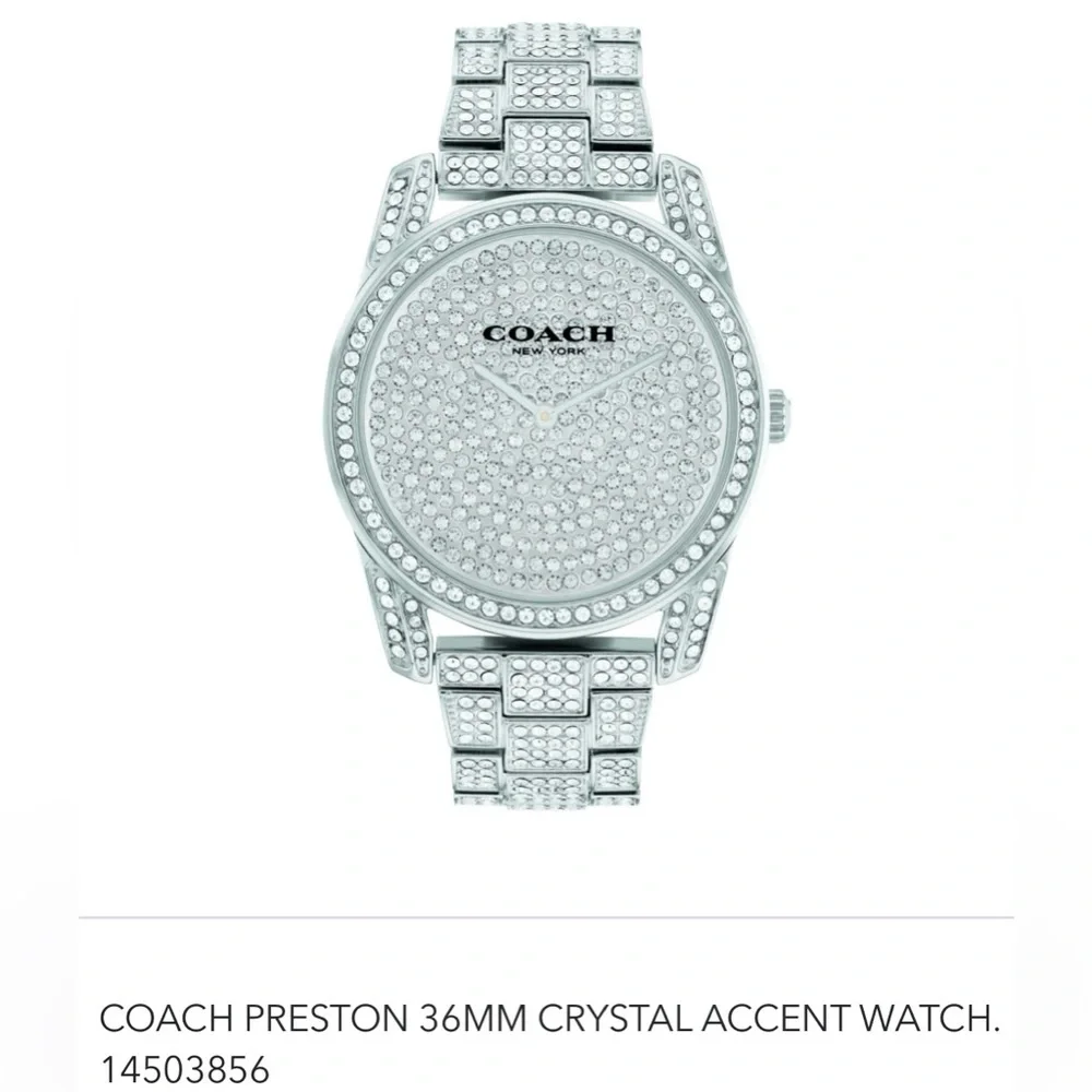 ❤️‍🔥COACH PRESTON 36MM CRYSTAL ACCENT WATCH. #14503856-NWT❤️‍🔥